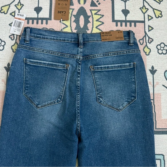 Kensie Jeans Vintage Luxe The Juliet High Rise Slim Stretch Jeans - Picture 12 of 13
